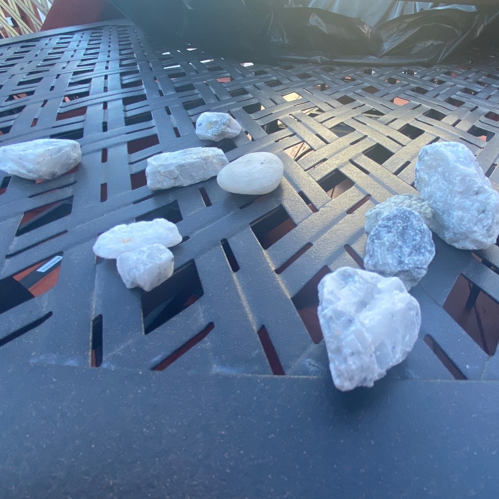 rocks with crystals inside